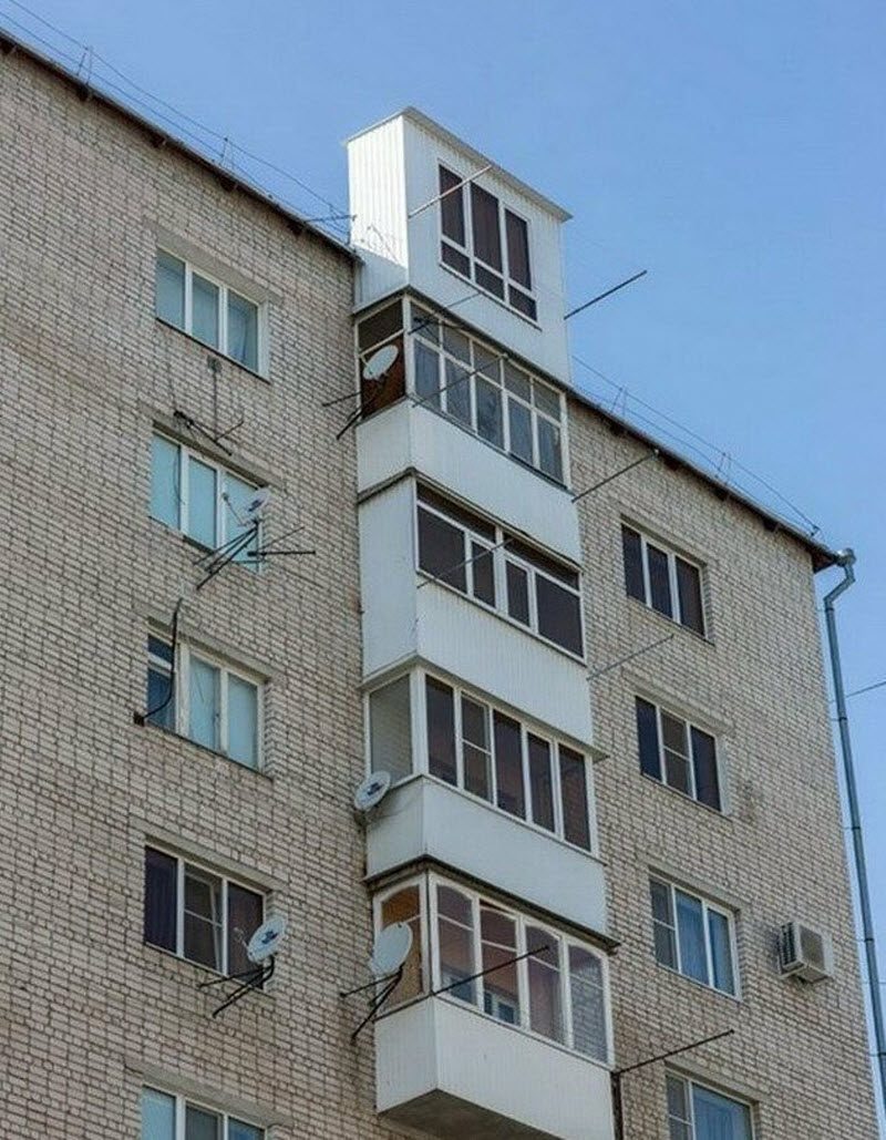 15 сумасшедших балконов, которых не должно было быть