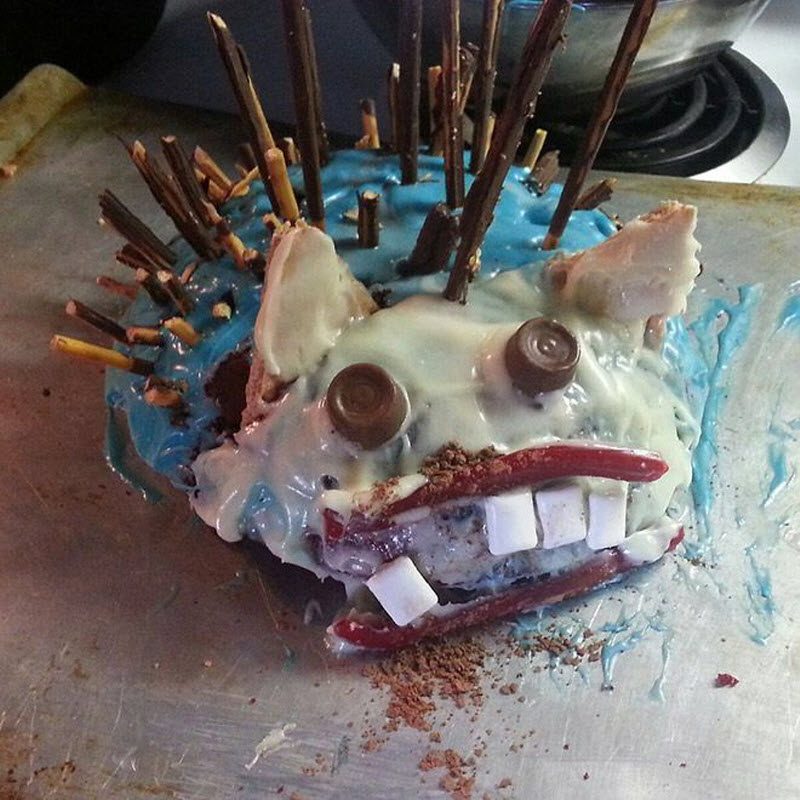 Пироги в виде ежиков прямиком из ночных кошмаров