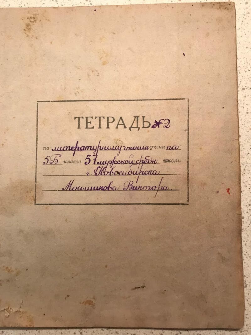 Тетради 6-классника из 50-х - выше всяких похвал