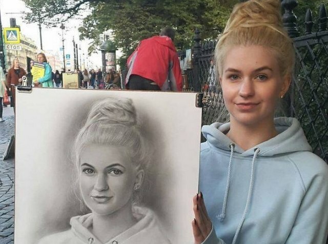 Петербургский художник круто рисует людей