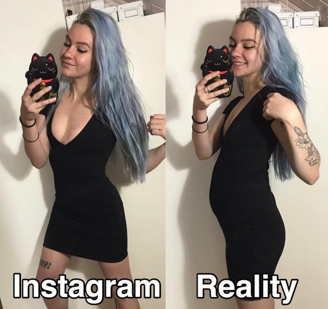 Instagram VS Реальность: Девушка худеет и полнеет на глазах Instagram VS Реальность: Девушка худеет и полнеет на глазах