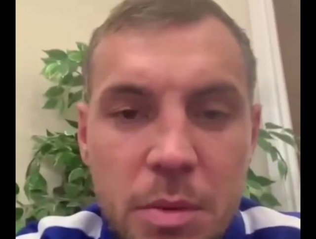 Артем Дзюба записал обращение, связанное с видеозаписью, оказавшейся в социальных сетях