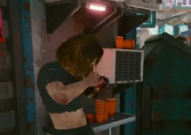 Смешной глюк в игре Cyberpunk 2077