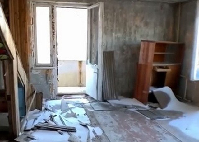 Заброшенная двухуровневая квартира в Припяти
