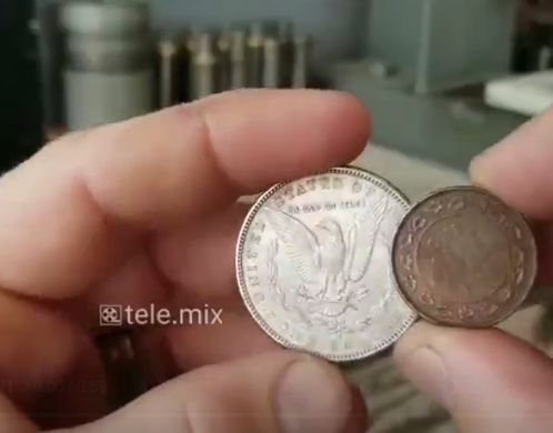 Самодельное кольцо из двух монет