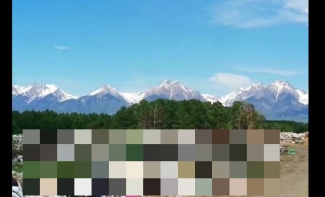 В Тункинском национальном парке устроили свалку прямо на фоне Саянских гор