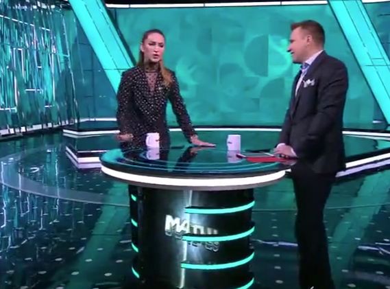 Пьяная Бузова на МатчТВ