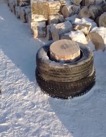 Лайфхак по колке дров