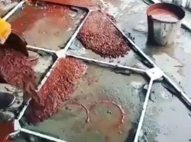 Как сейчас делают "мраморный" пол