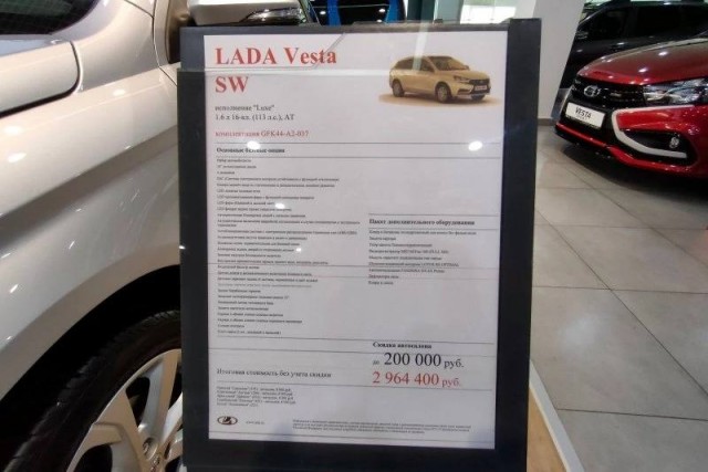 2.2-2.4 миллиона рублей за Lada Vesta казалось дном... но снизу постучали!
