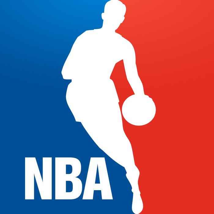 Силуэт на логотипе NBA