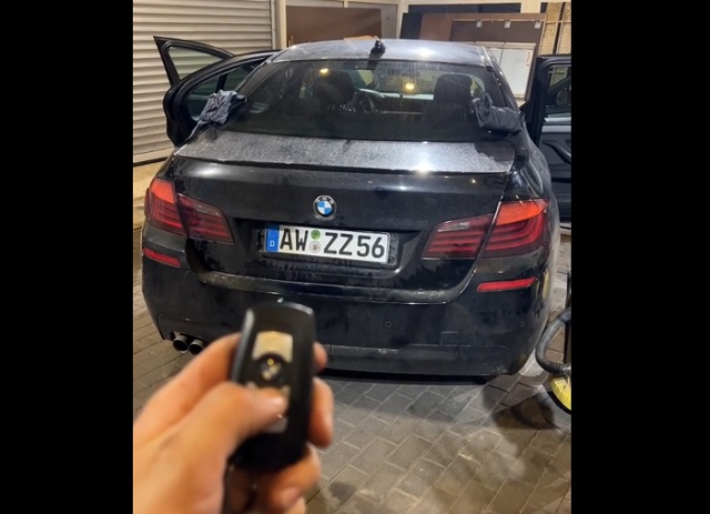 Опасный багажник BMW