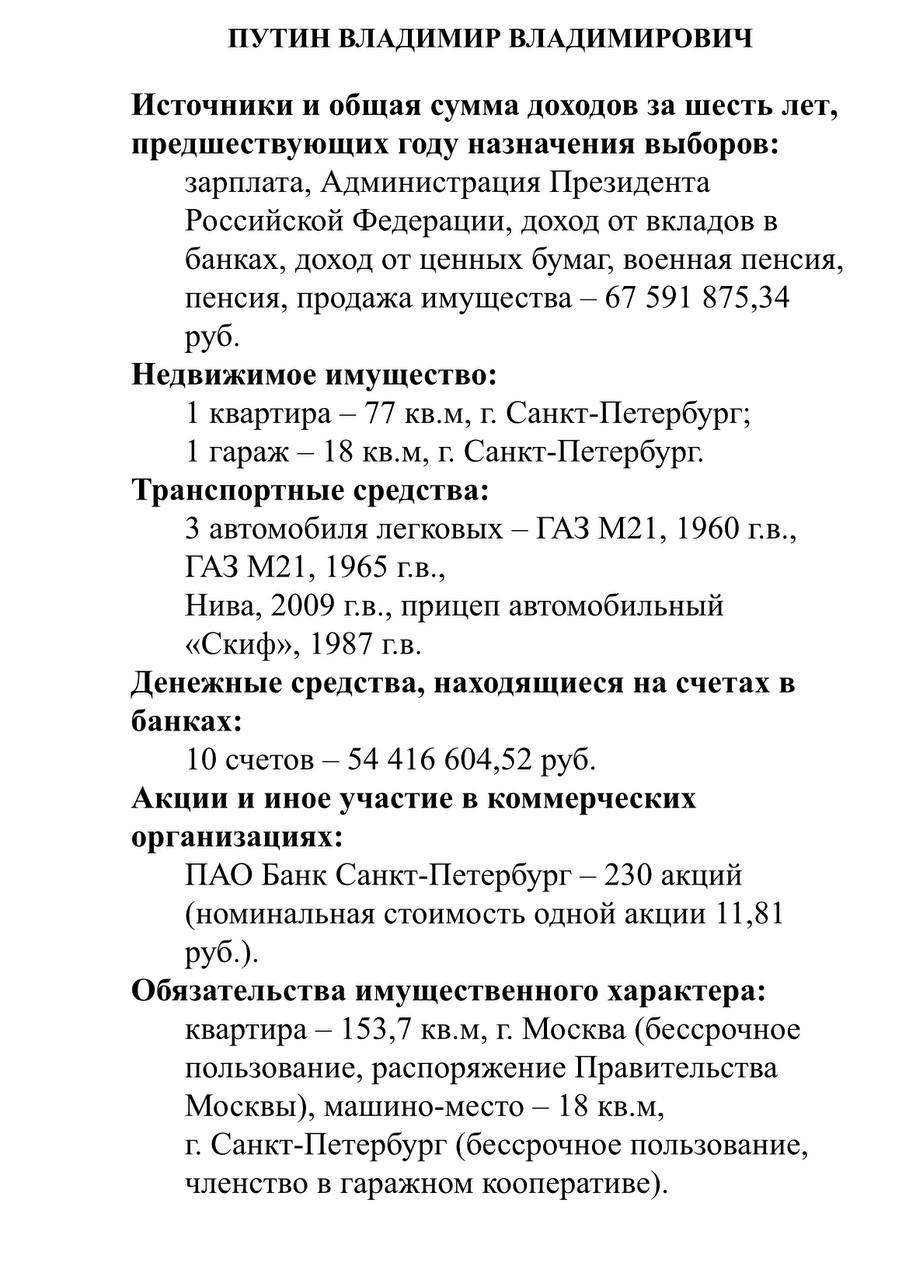Претендент на пост президента Российской Федерации