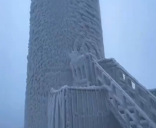 Последствия ледяного шторма в Китае