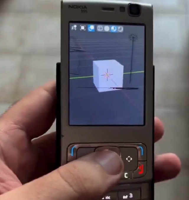 Энтузиаст сумел запустить программу Blender на старом телефоне Nokia N95