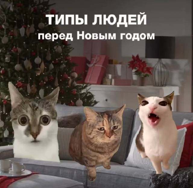 Люди накануне Нового года