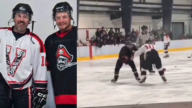 Семейная драма на льду: отец и сын подрались во время хоккейного матча