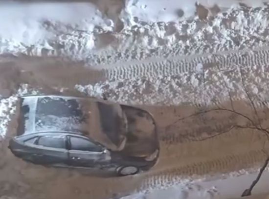 Расчистка дороги после снегопада