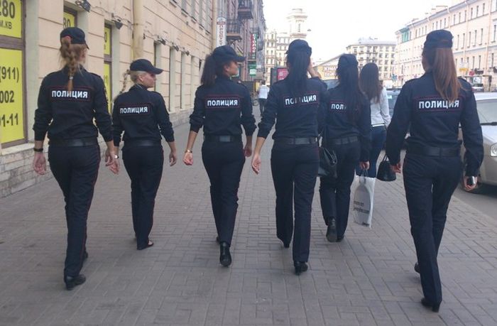 Симпатичные девушки на страже порядка