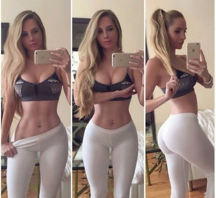 Спортивные девушки в обтягивающих штанах