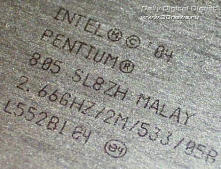 Двухъядерный процессор Pentium D 805 на ядре Smithfield