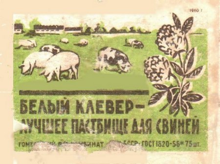 Советские спичечные наклейки