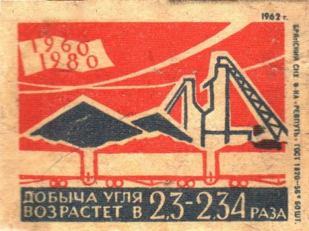 Советские спичечные наклейки
