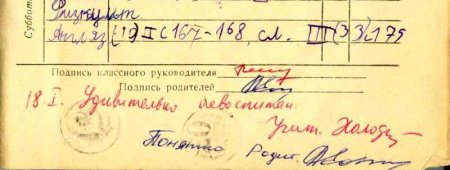 Вспоминая школьный дневник