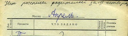 Вспоминая школьный дневник